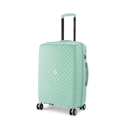 Nasher Miles Antwerp Hard-Sided Polypropylene Check-in Luggage 24 inch | 65cm TSA Lock 8 Wheels & Expander Medium Trolley Bag for Travel | Suitcase (Pastel Green)