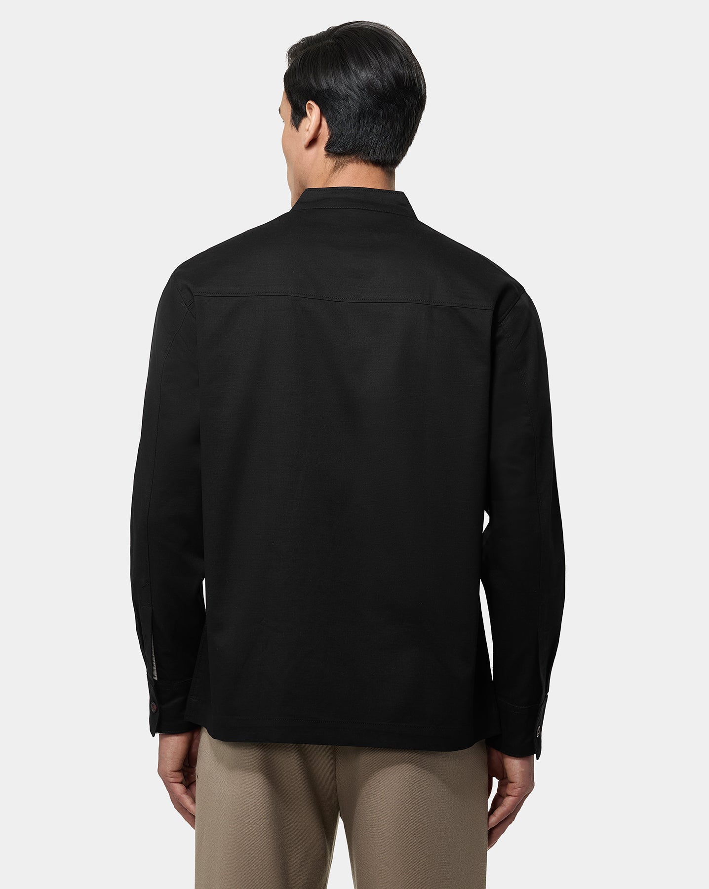 The Double Breasted Shacket Black