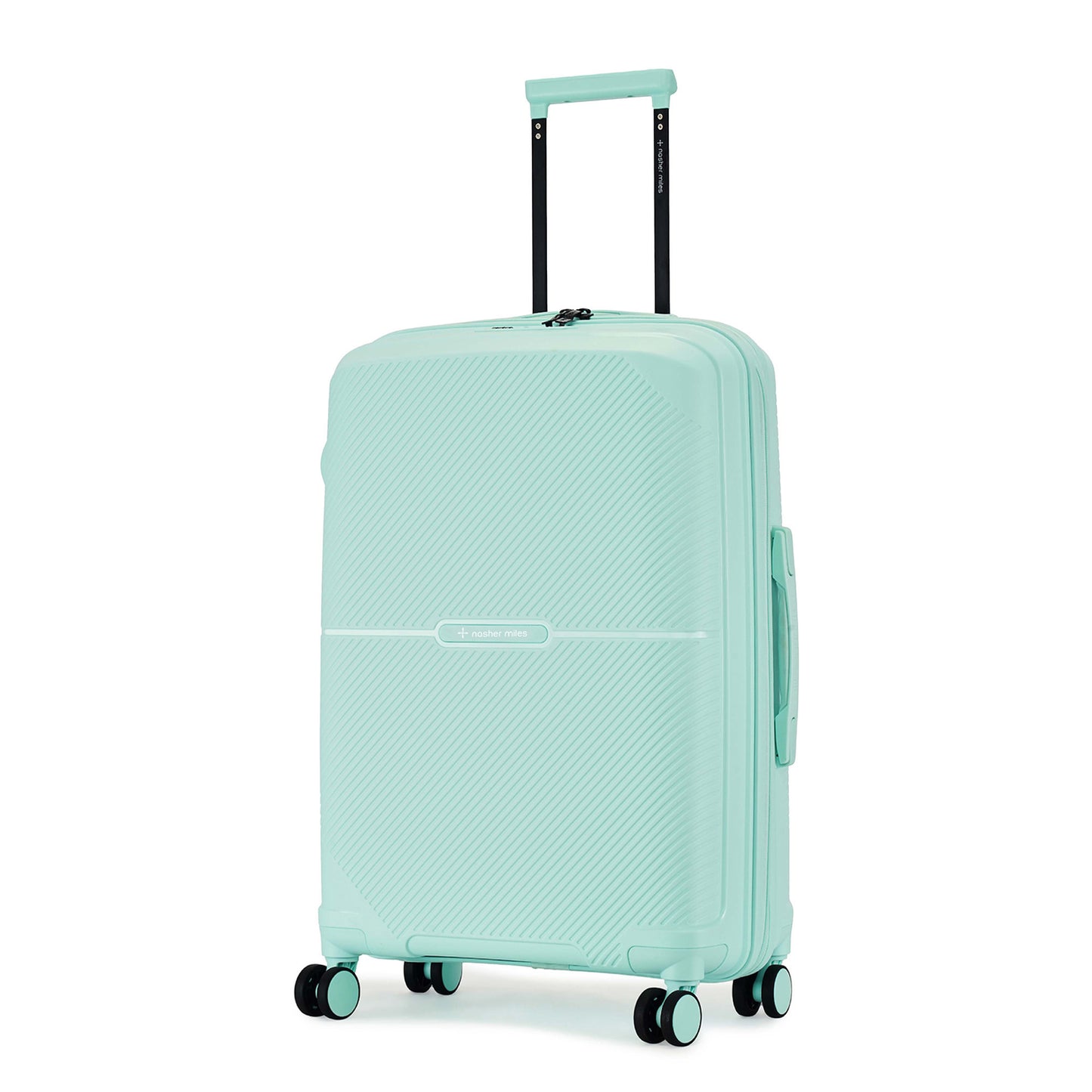 Nasher Miles Hawaii TSA Lock and Anti-Theft Hard-Sided Polypropylene Check-in Luggage Pastel Green 24 inch |65 Trolley Bag | Suitcase
