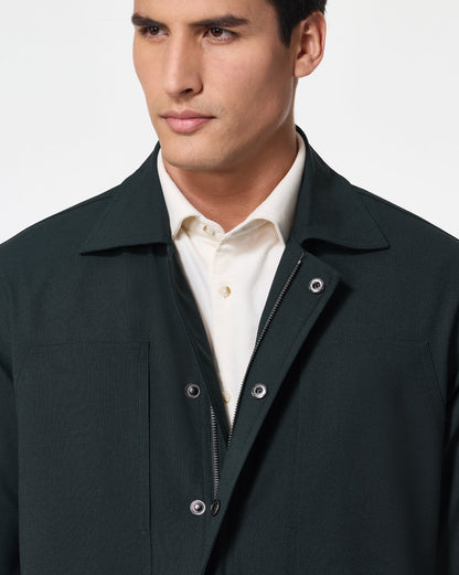 The 4 Way Stretch Shacket Rainforest Green
