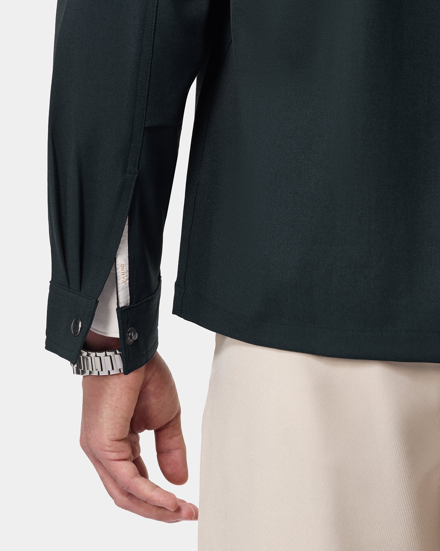The 4 Way Stretch Shacket Rainforest Green