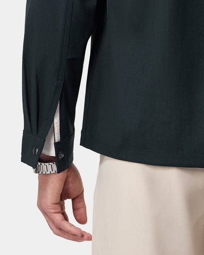 The 4 Way Stretch Shacket Rainforest Green