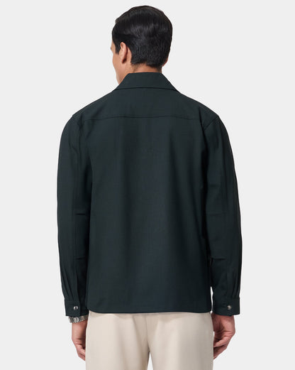 The 4 Way Stretch Shacket Rainforest Green