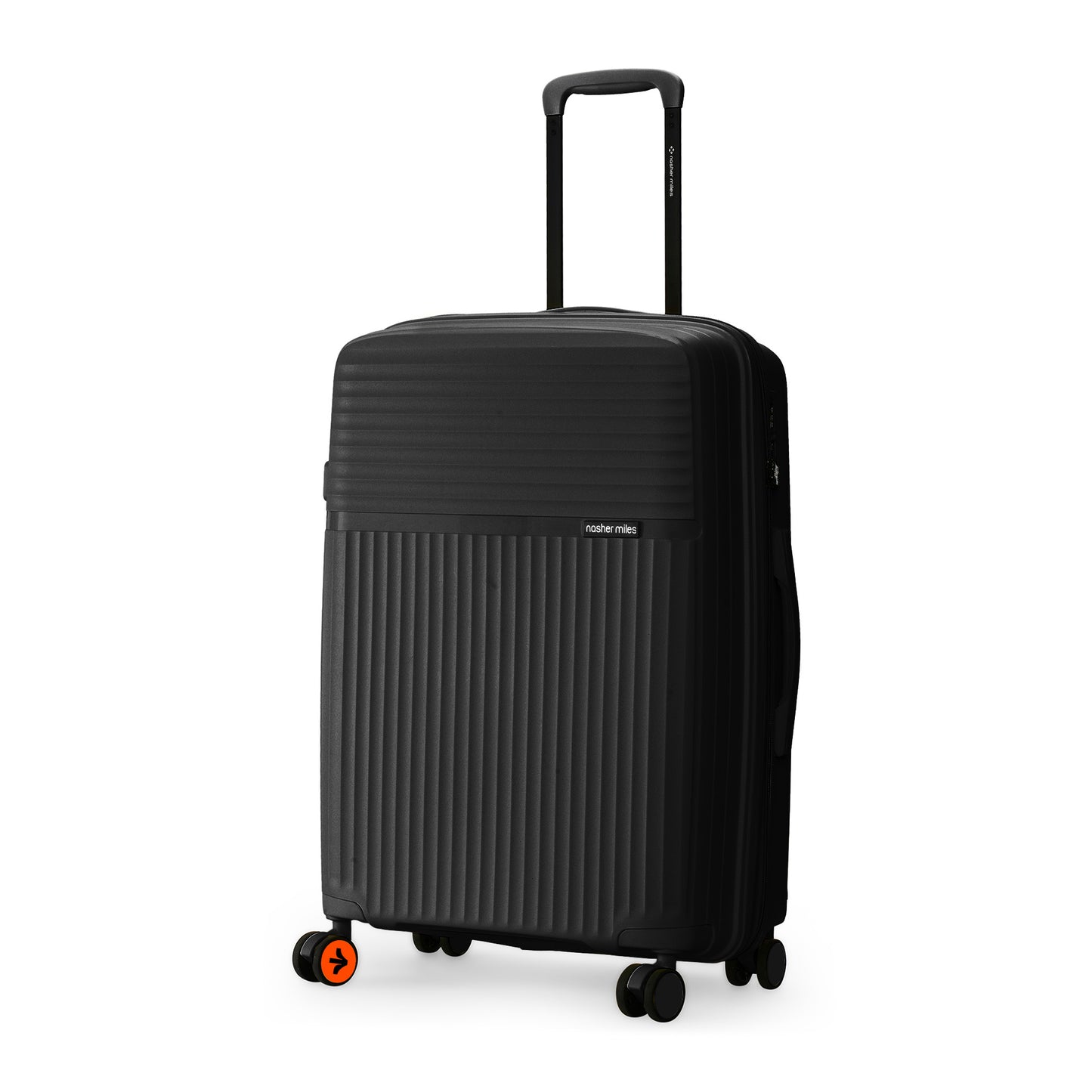Nasher Miles Krabi Expander Hard-Sided Polypropylene Check-in Luggage Black 24 inch |65 Trolley Bag