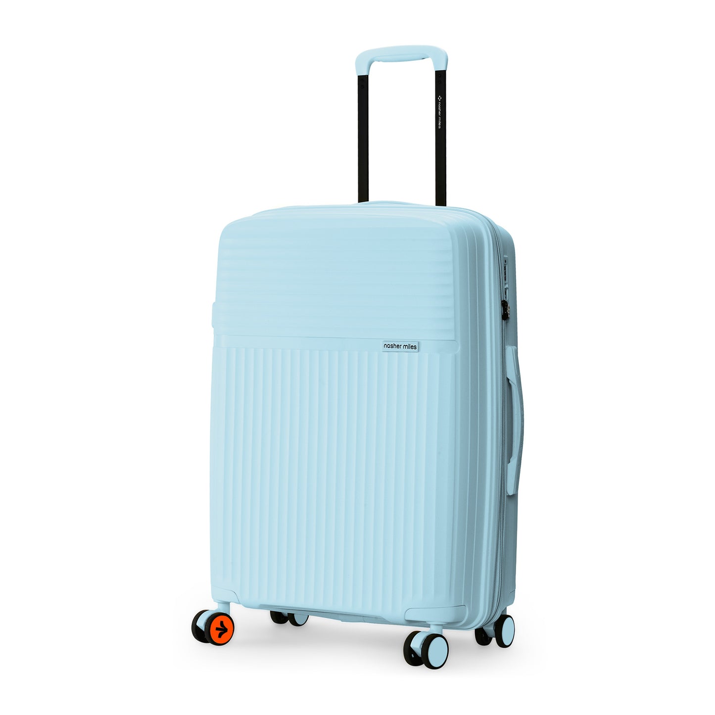 Nasher Miles Krabi Expander Hard-Sided Polypropylene Check-in Luggage Light Blue 24 inch |65 Trolley Bag