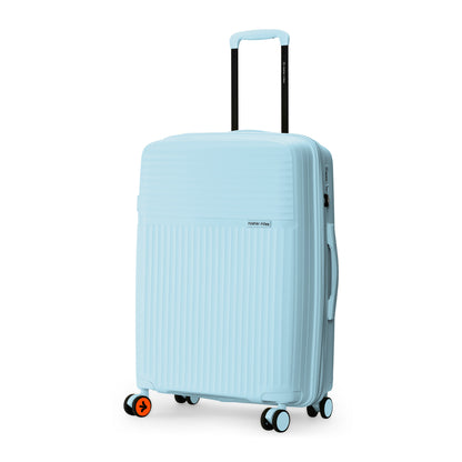 Nasher Miles Krabi Expander Hard-Sided Polypropylene Check-in Luggage Light Blue 24 inch |65 Trolley Bag