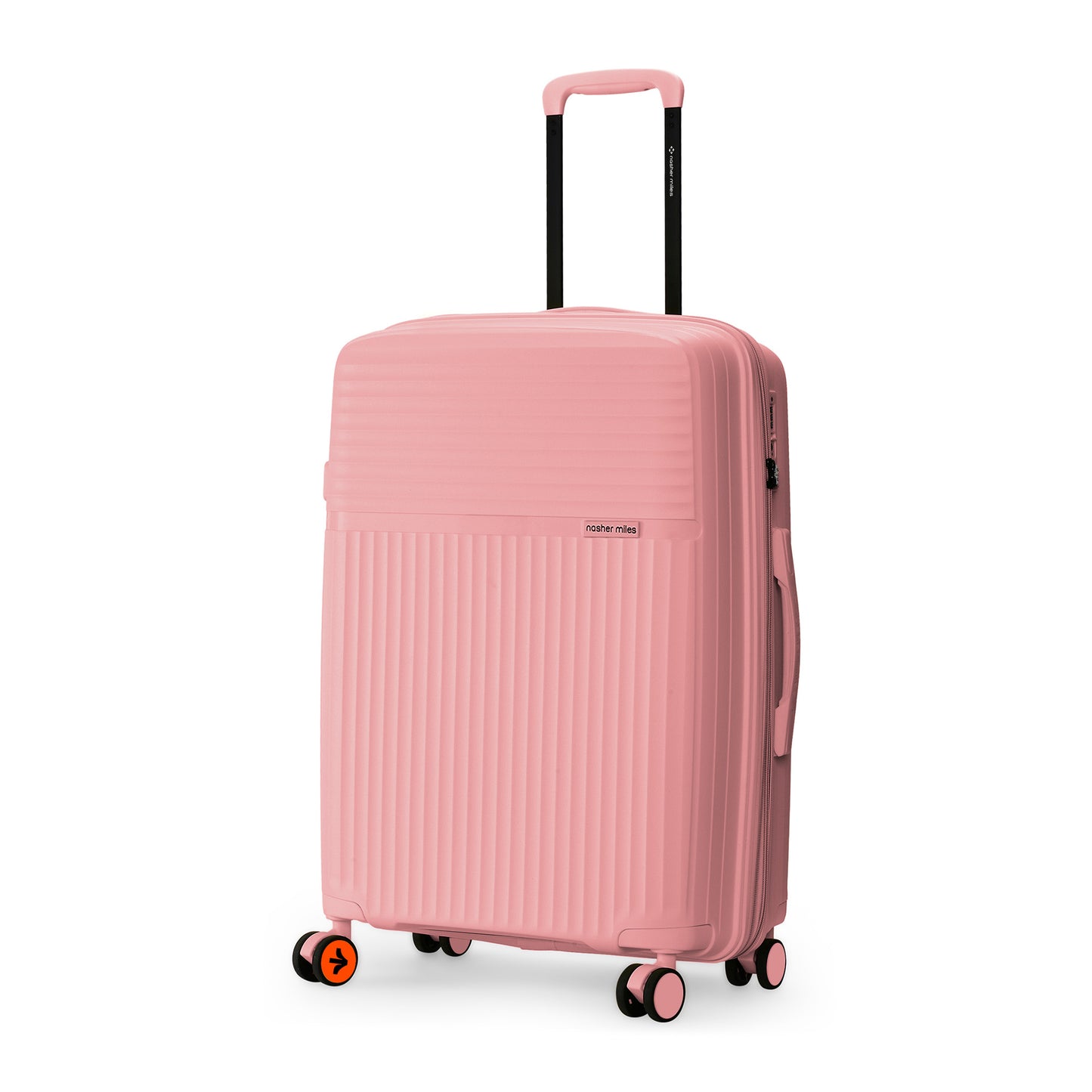 Nasher Miles Krabi Expander Hard-Sided Polypropylene Check-in Luggage Peach 24 inch |65 Trolley Bag