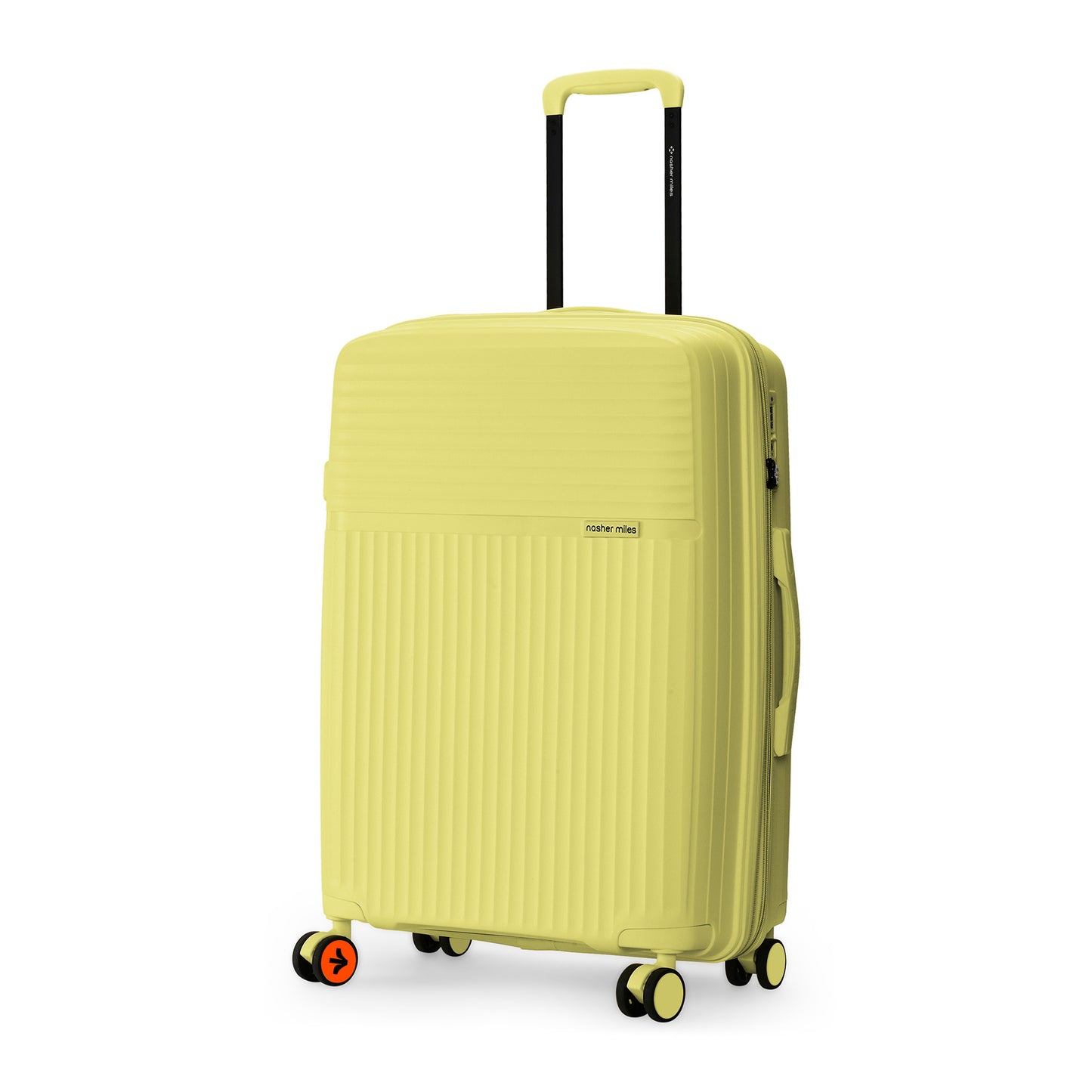 Nasher Miles Krabi Expander Hard-Sided Polypropylene Check-in Luggage Yellow 24 inch |65 Trolley Bag
