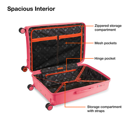 Nasher Miles Coorg Hard-Sided Polypropylene Check-in Luggage Paradish Pink 28 inch |75 Trolley Bag