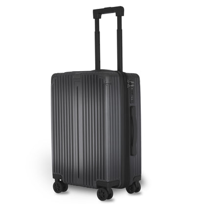 Carriall Meta Luggage Polycarbonate (PC) Hard Sided 20 inch / 55 cm Cabin Size Expandable Trolley Bag (Grey)
