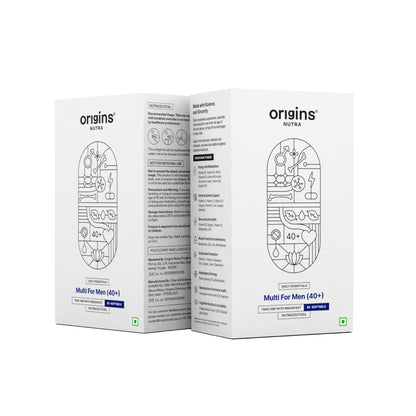 Origins Nutra Multi For Men (40+) | Boost Energy & Metabolism, Immune Support, Bone and Joint Support | Panax Ginseng Extract| GMP Certified | Non-GMO | For Men (40+) | 30 Soft gels.