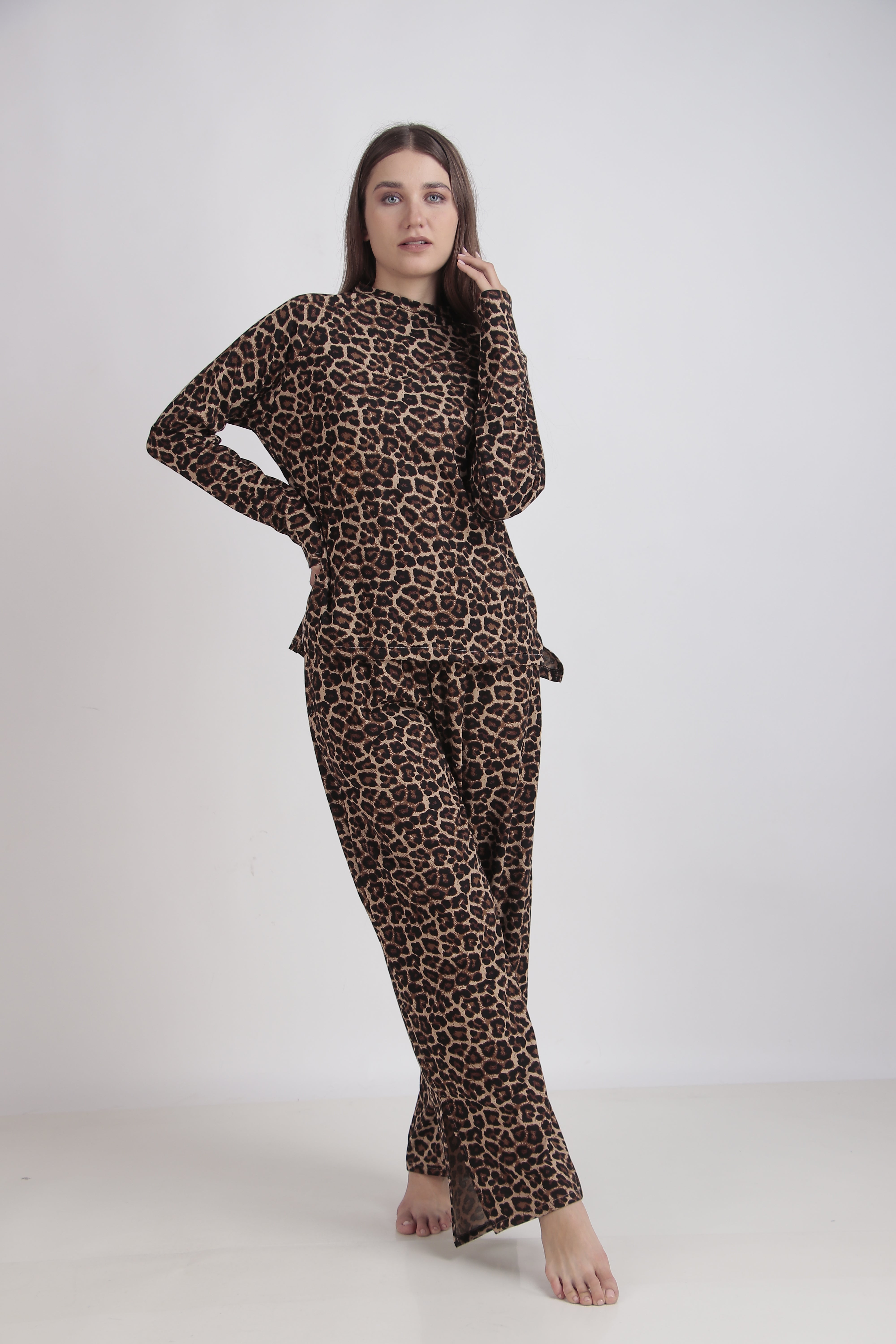 Cheetah Full Sleeves set | Masha at Broadway
