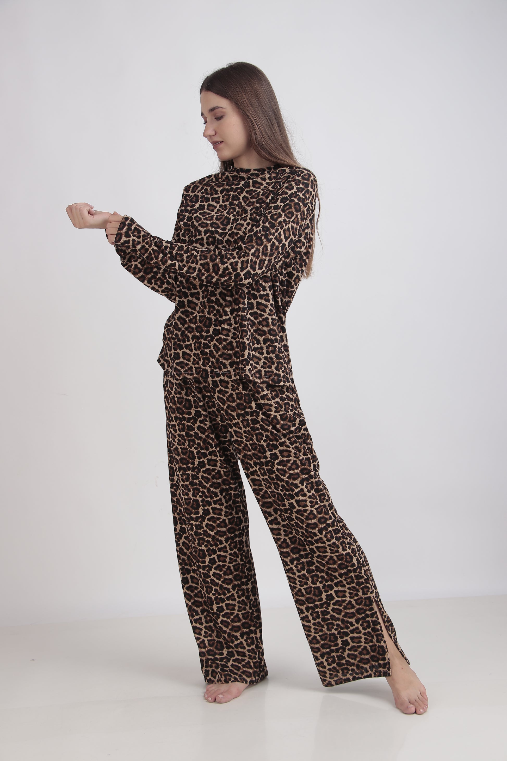Cheetah Full Sleeves set | Masha at Broadway