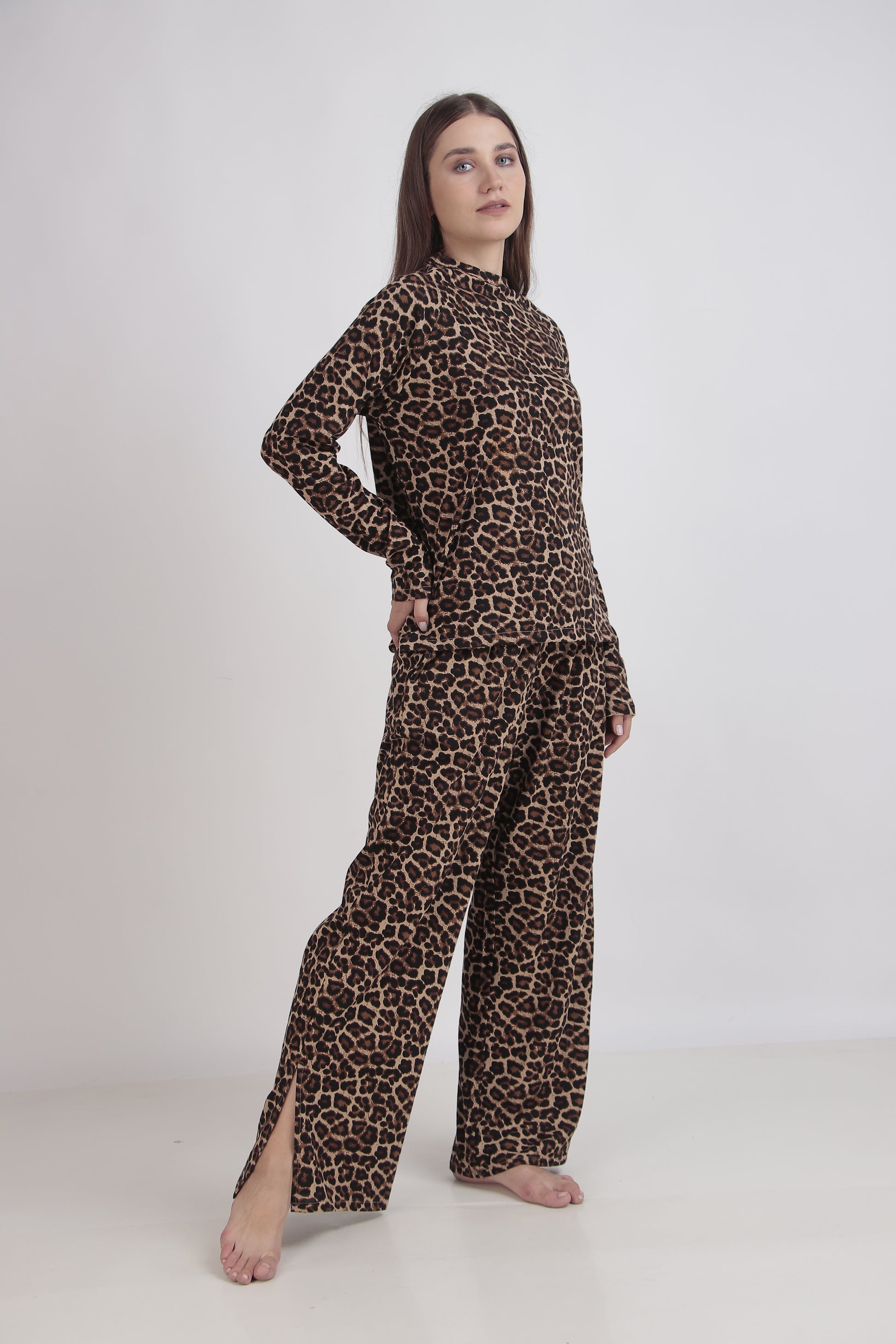 Cheetah Full Sleeves set | Masha at Broadway