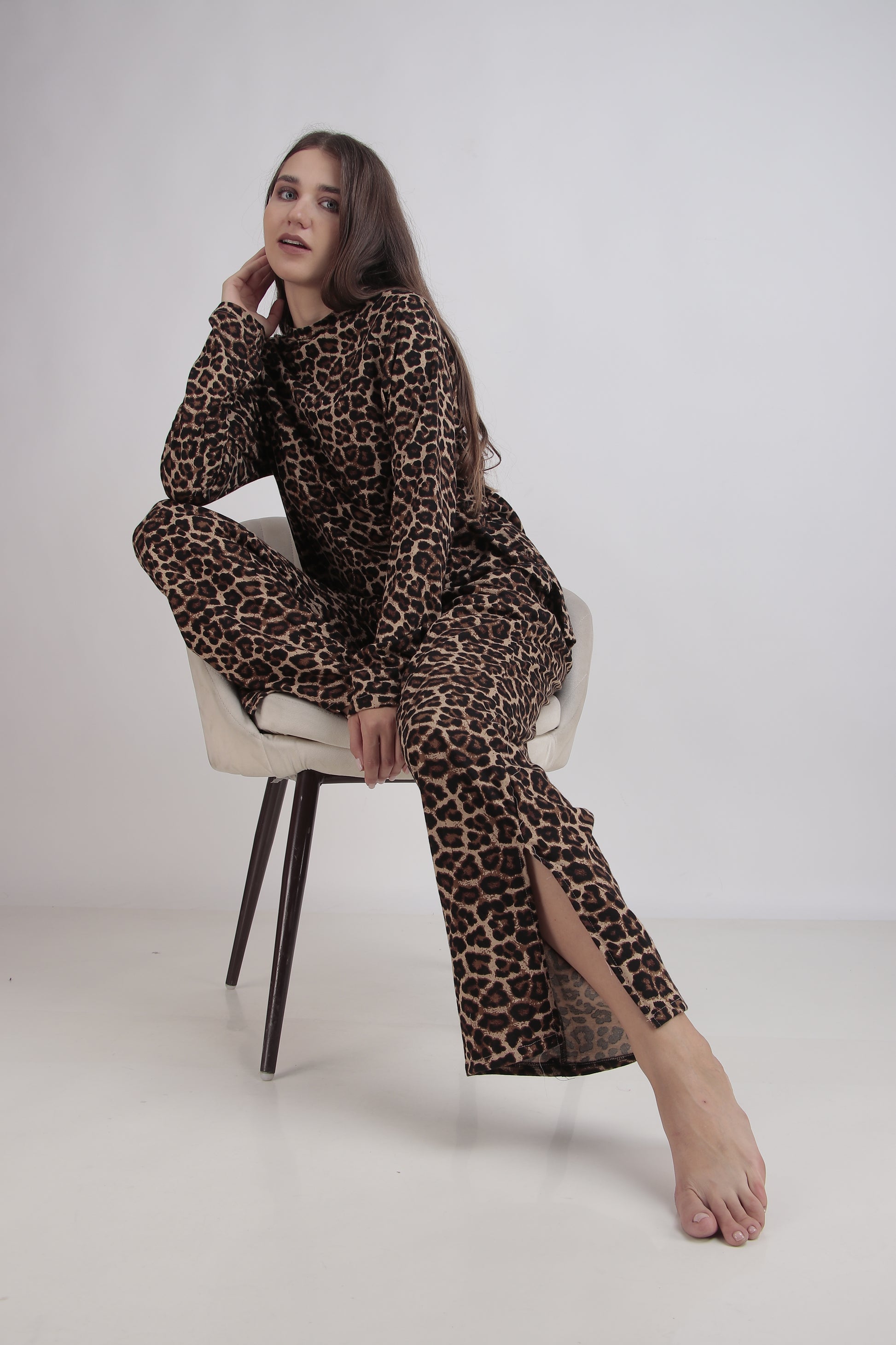 Cheetah Full Sleeves set | Masha at Broadway
