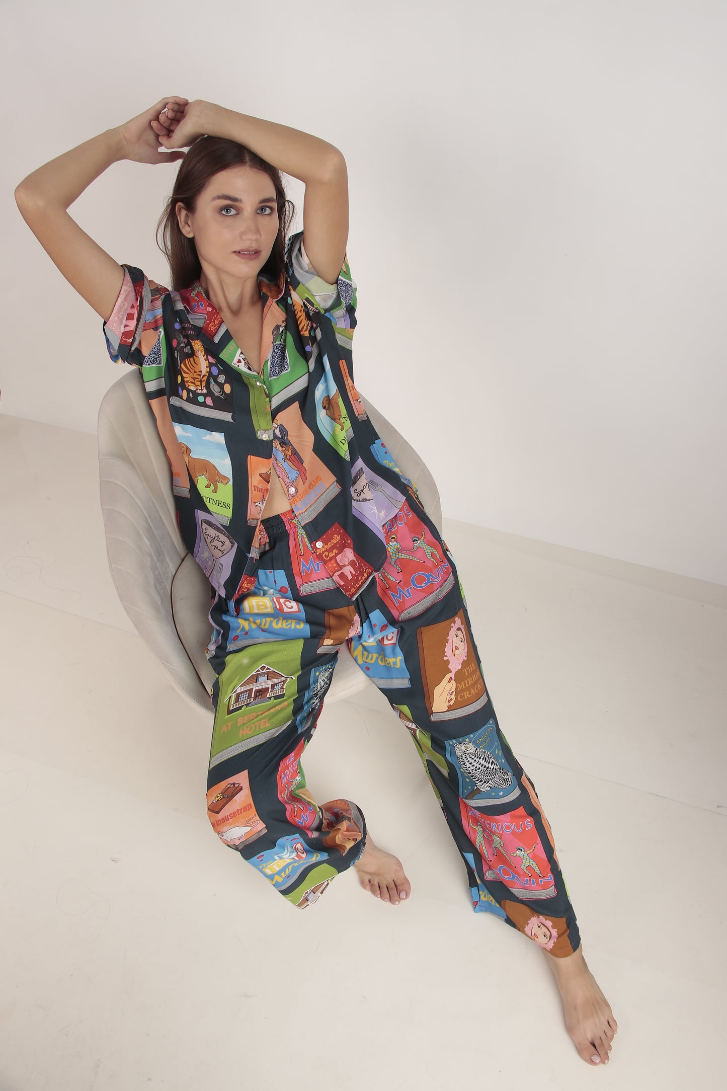 Blue Reads Loungewear set | Masha at Broadway