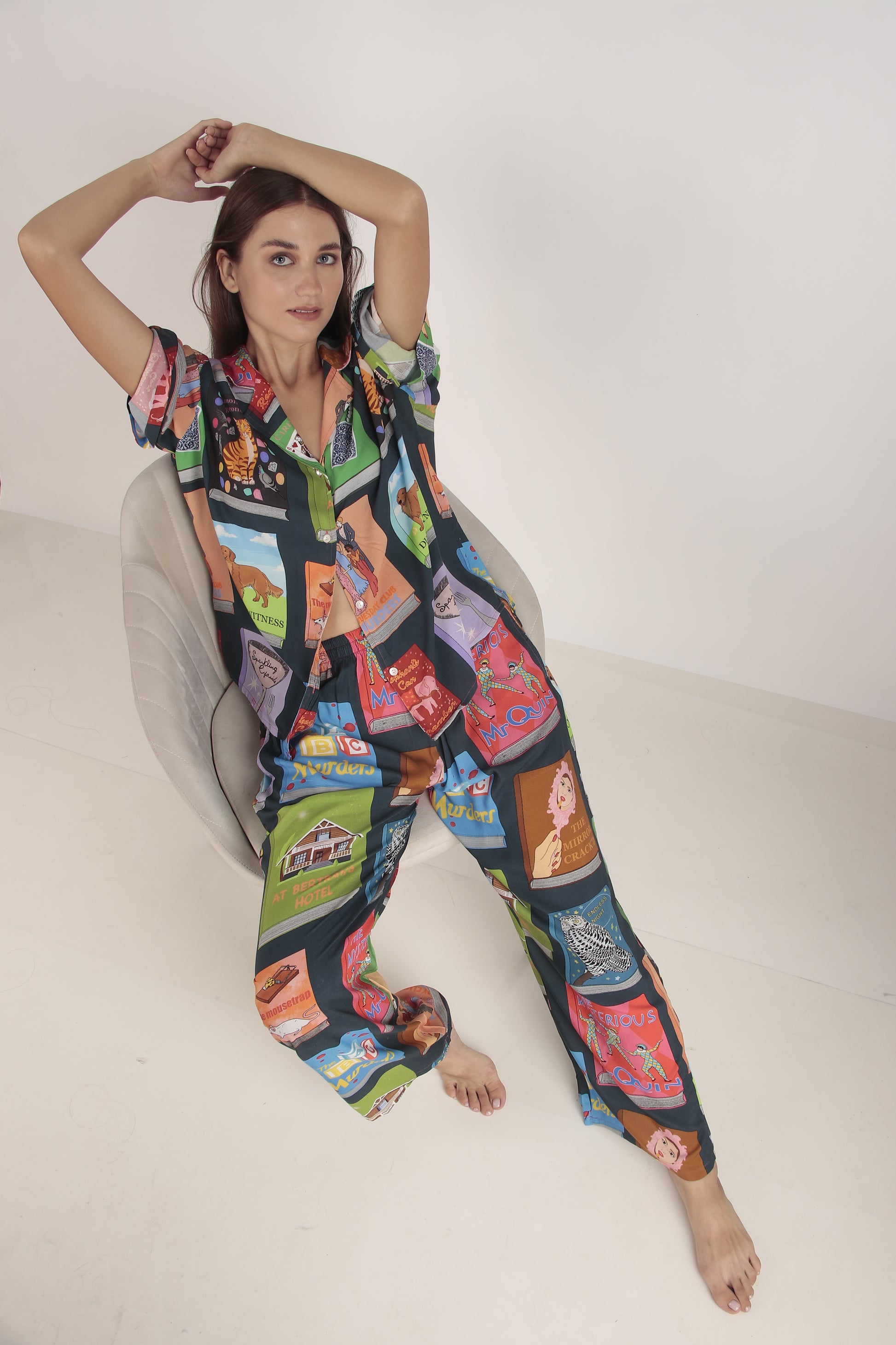 Blue Reads Loungewear set | Masha at Broadway