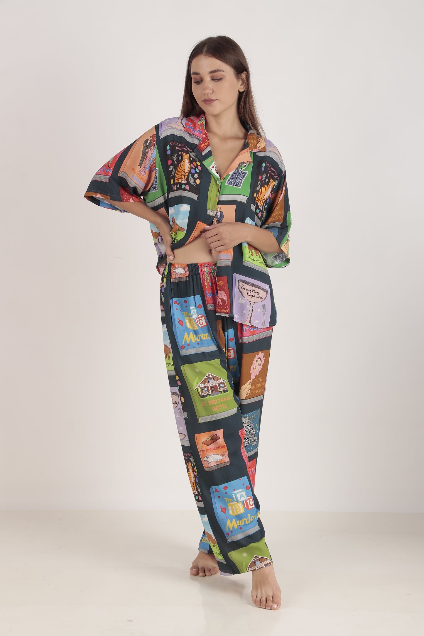 Blue Reads Loungewear set | Masha at Broadway