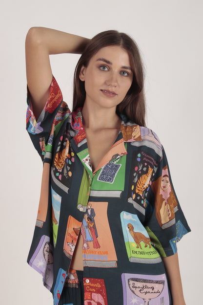Blue Reads Loungewear set | Masha at Broadway