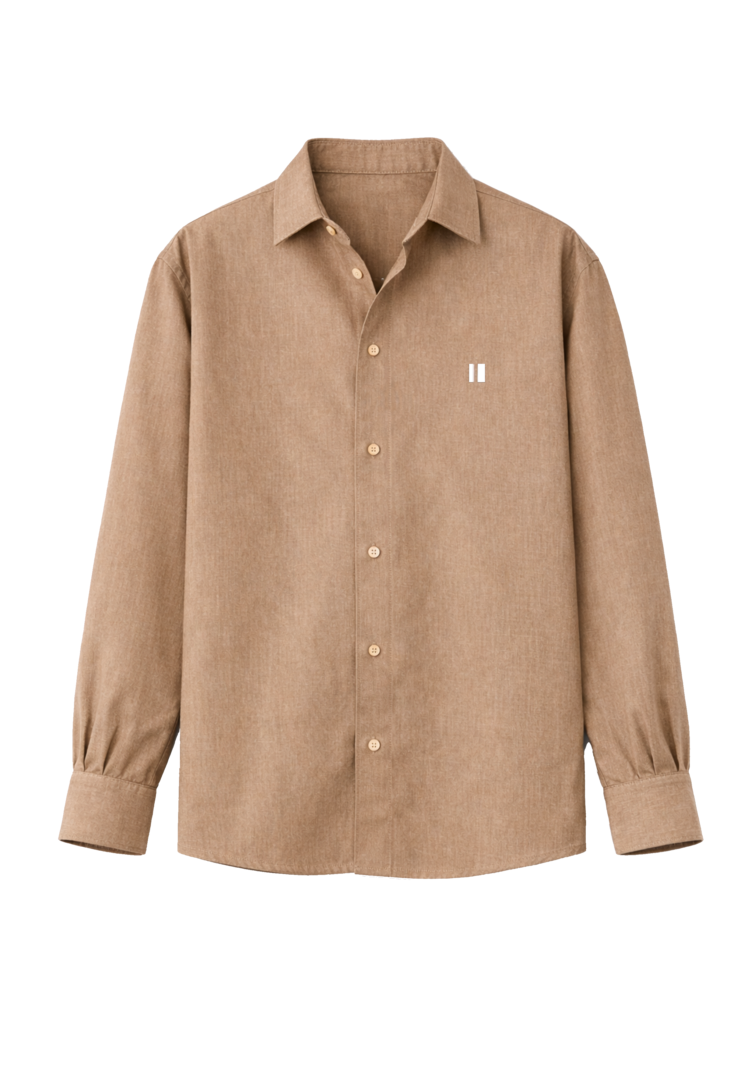 Chapter2Drip Mocha Brown linen shirt (Jr)