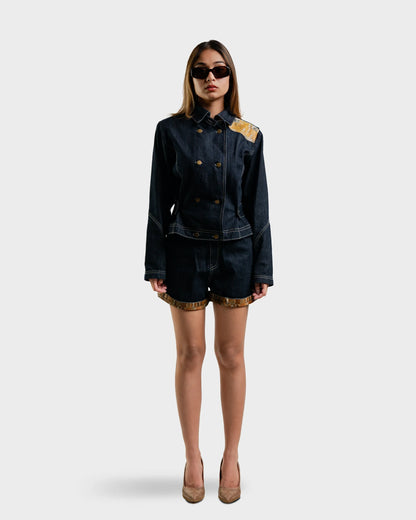 Modern Chaupar Denim Jacket