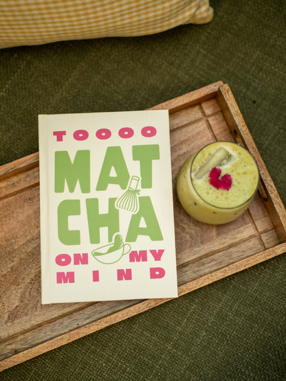 Matcha On My Mind | A5 Hardcover Notebook | Aligning Dots at Broadway