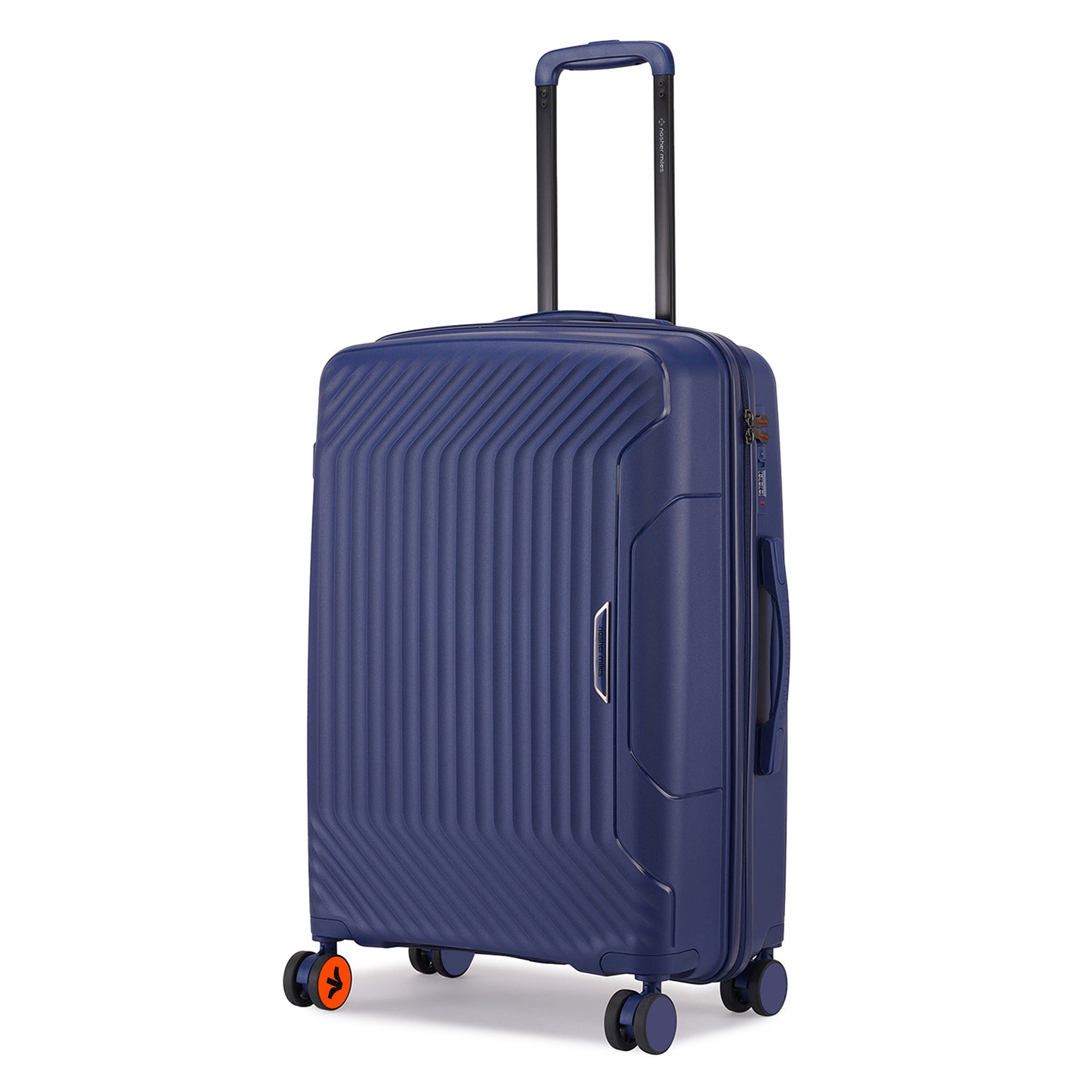 Nasher Miles Coorg Hard-Sided Polypropylene Check-in Luggage Navy Blue 24 inch |65 Trolley Bag
