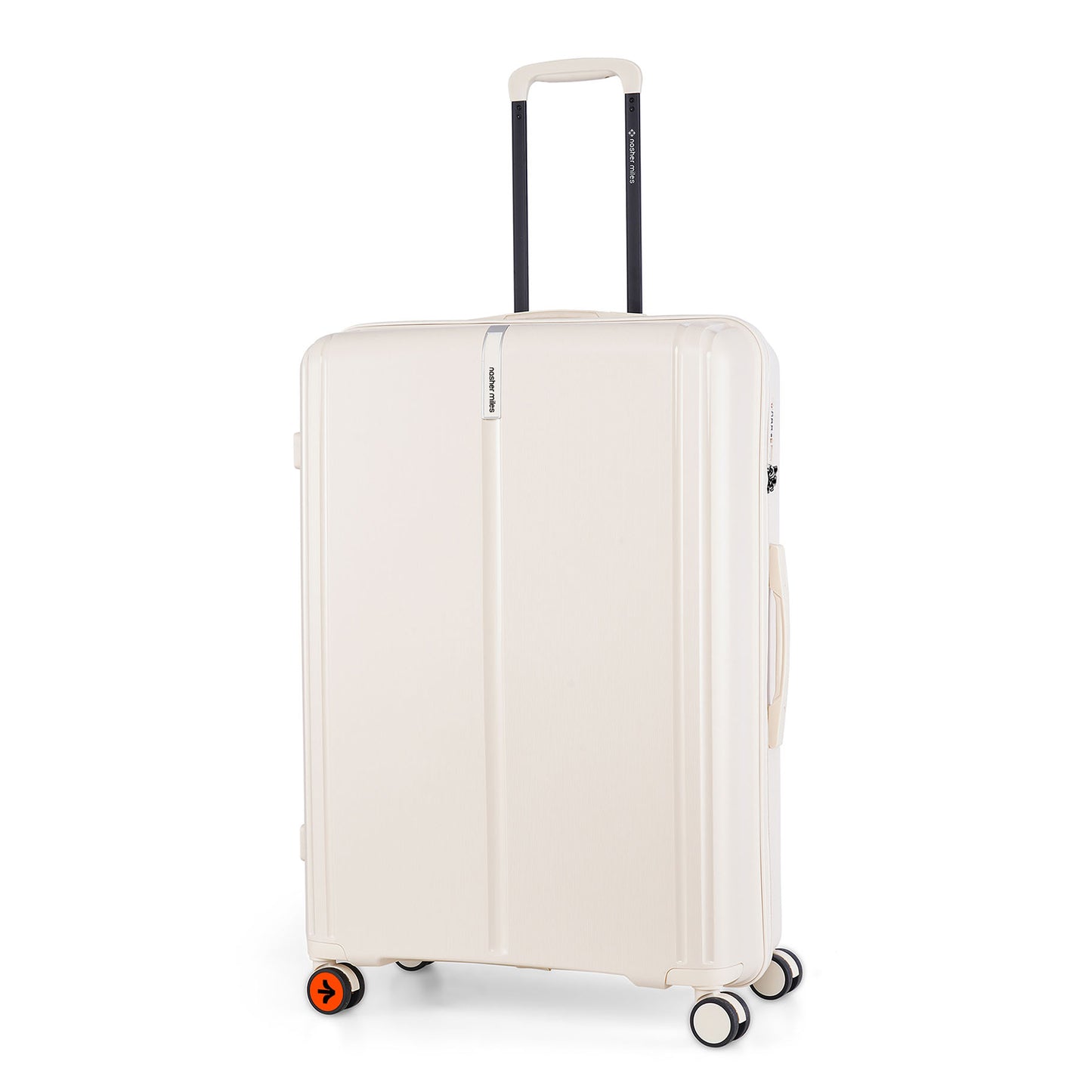 Nasher Miles The Line Hard-Sided Polypropylene Check-in Luggage White 28 inch |75 Trolley Bag