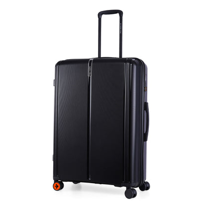 Nasher Miles The Line Hard-Sided Polypropylene Check-in Luggage Black 28 inch |75 Trolley Bag