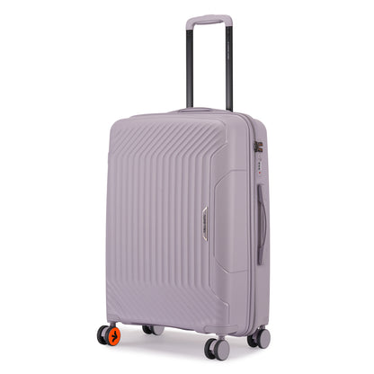 Nasher Miles Coorg Hard-Sided Polypropylene Check-in Luggage Grey 24 inch |65 Trolley Bag