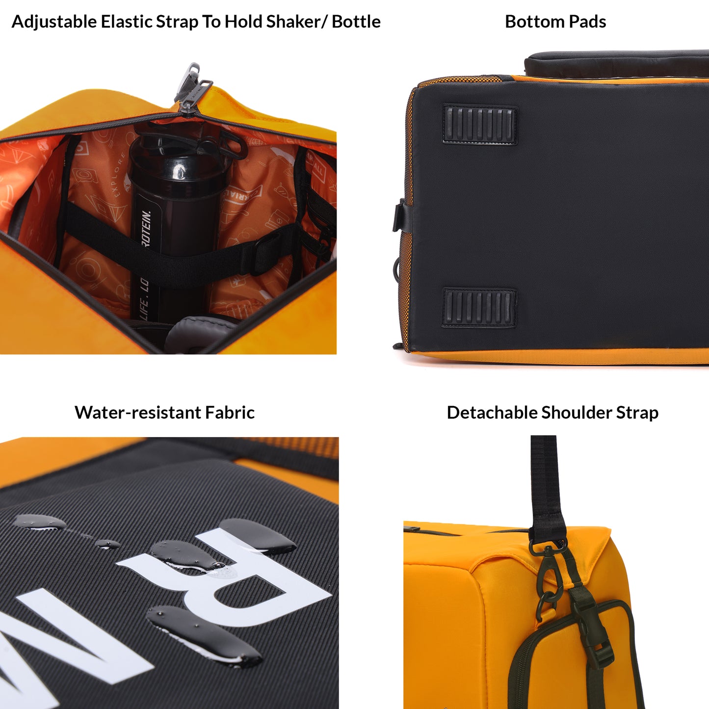 CARRIALL | REAL MADRID -Madridista Sports Duffle Bag (Orange)