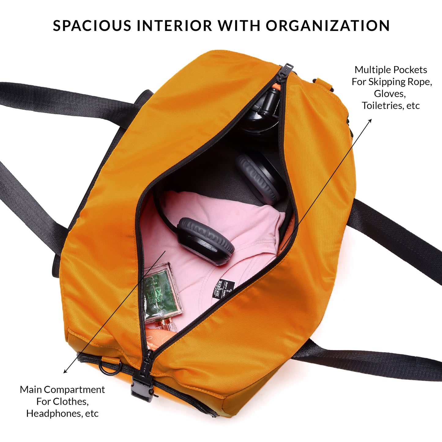 CARRIALL | REAL MADRID -Madridista Sports Duffle Bag (Orange)