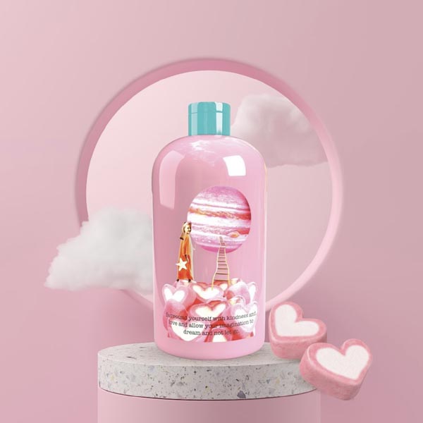 MARSHMALLOW HEARTS Shower & Bath Gel