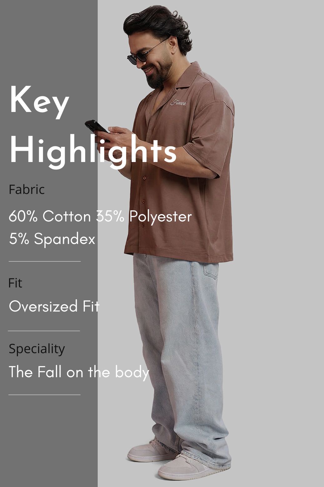 Ashline Oversized Shirt Mocha