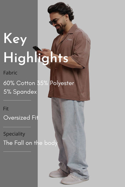Ashline Oversized Shirt Mocha