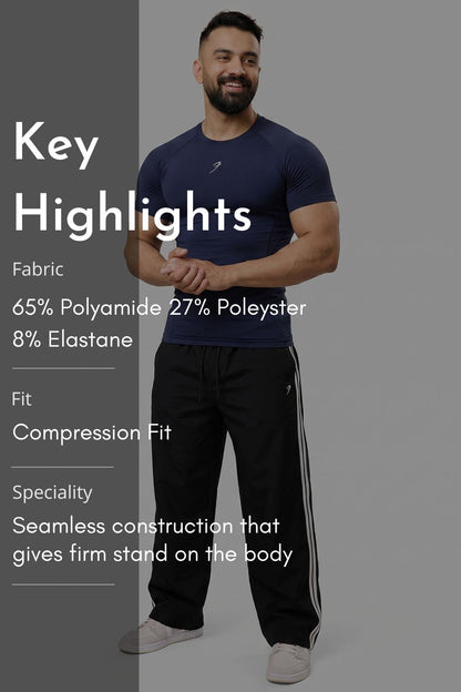 Strength Seamless T-shirt Navy