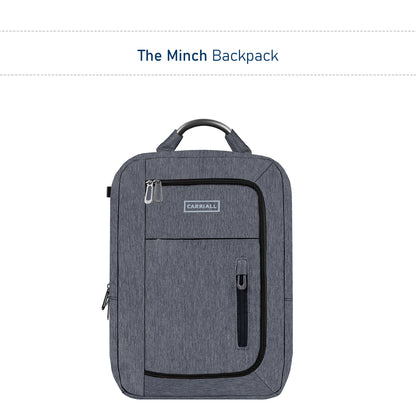 Carriall Minch Grey Smart Laptop Backpack with Charging Port