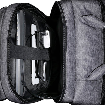 Carriall Minch Grey Smart Laptop Backpack with Charging Port