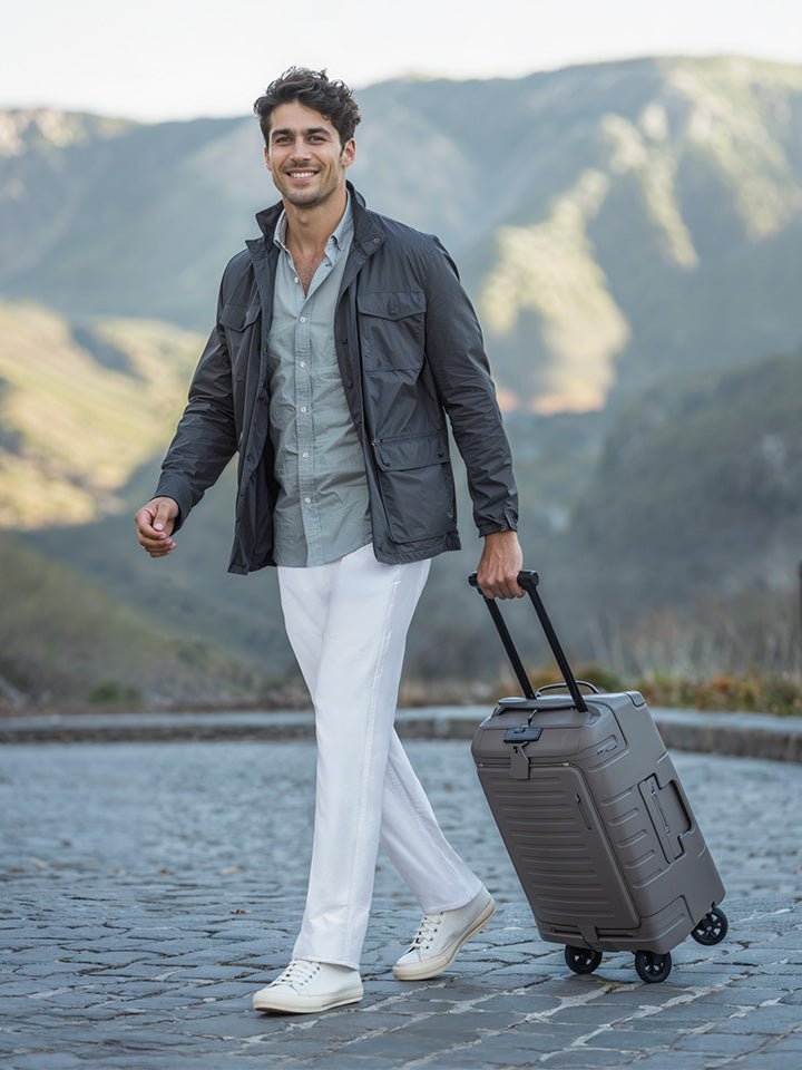 White Solid Stretch Chinos