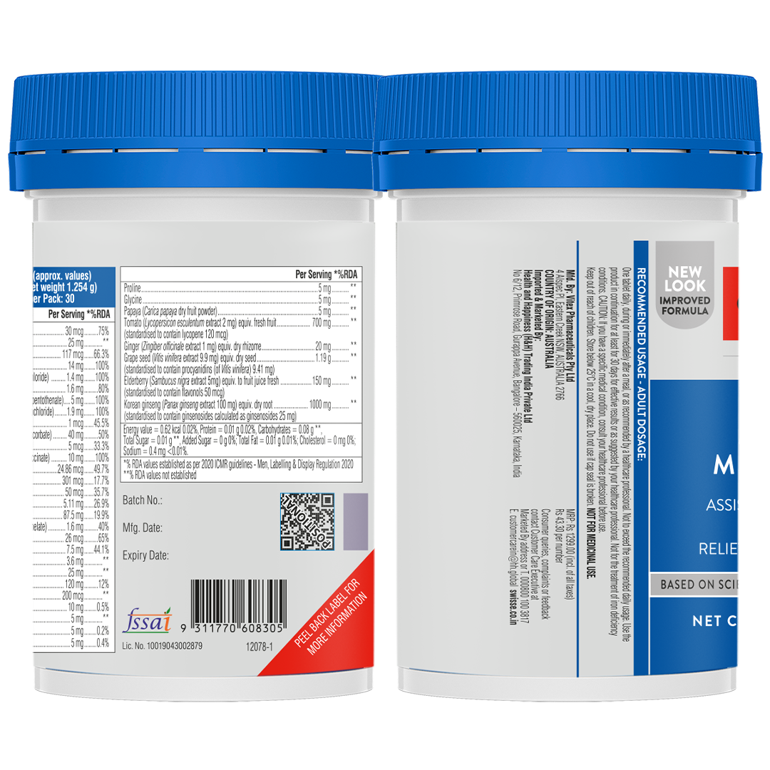 Swisse Men's Multivitamin - 30 Tablets | Swisse at Broadway