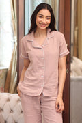 Blush Muslin Pyjama Set