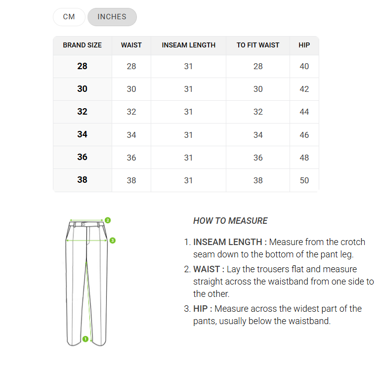 Size Guide