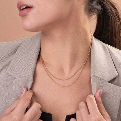 Double Layer Choker Necklace