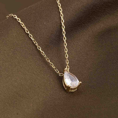 Dewdrop Solitaire Necklace