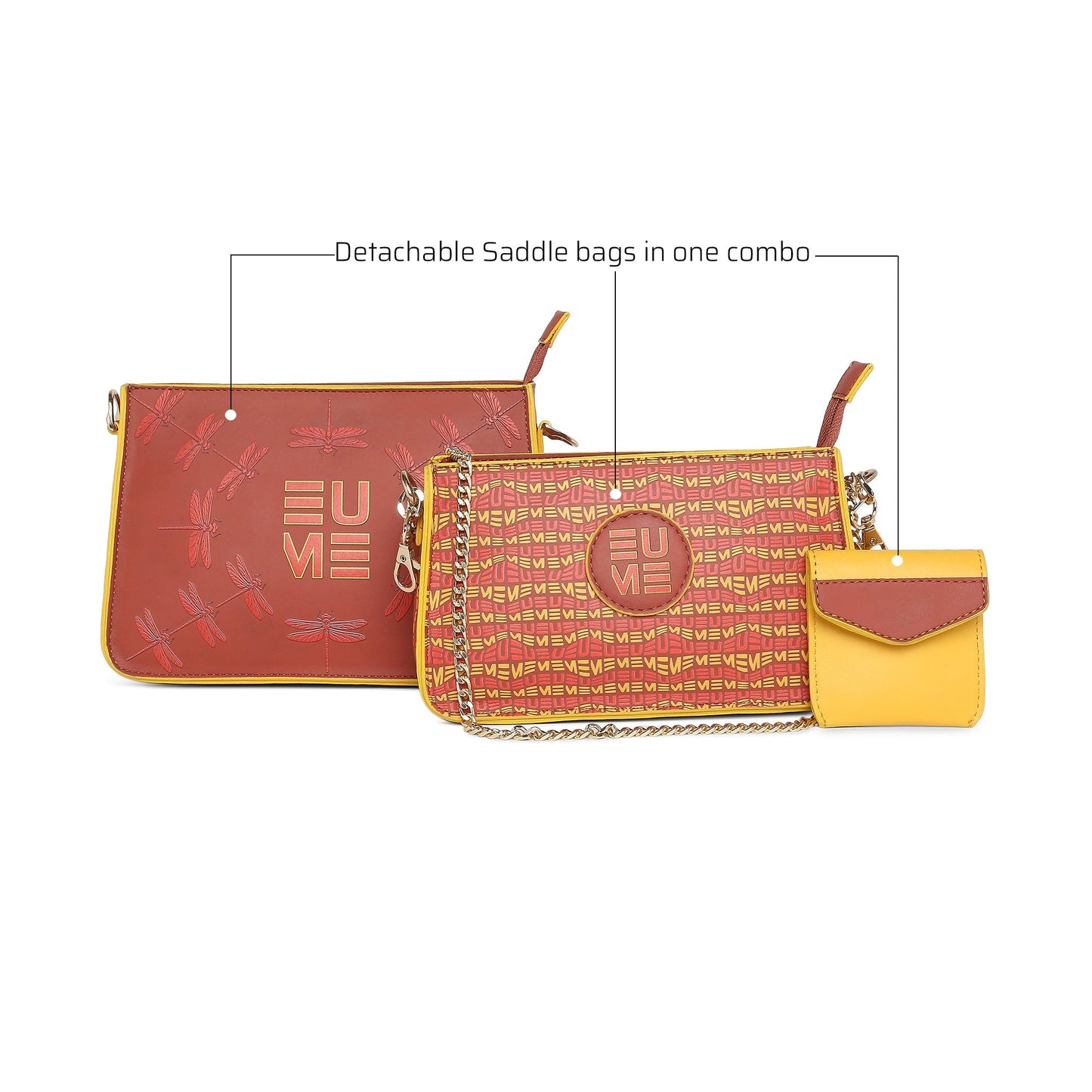Damsel Saddle 2-in-1 Detachable Handbag