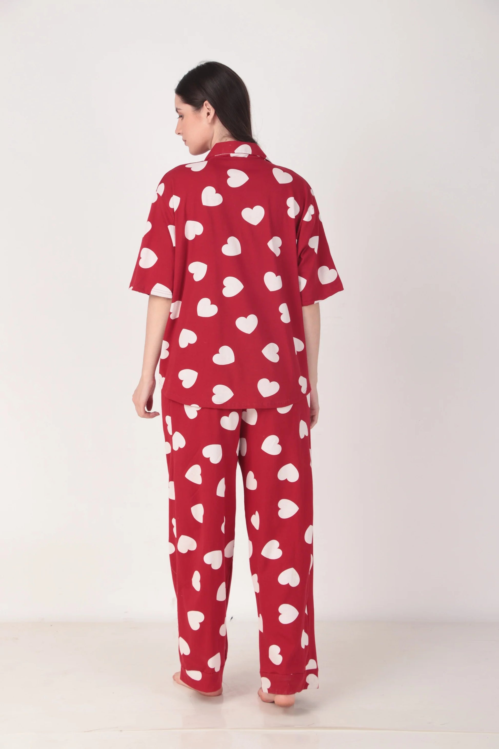 Heartful Oversized Shirt set | Masha at Broadway