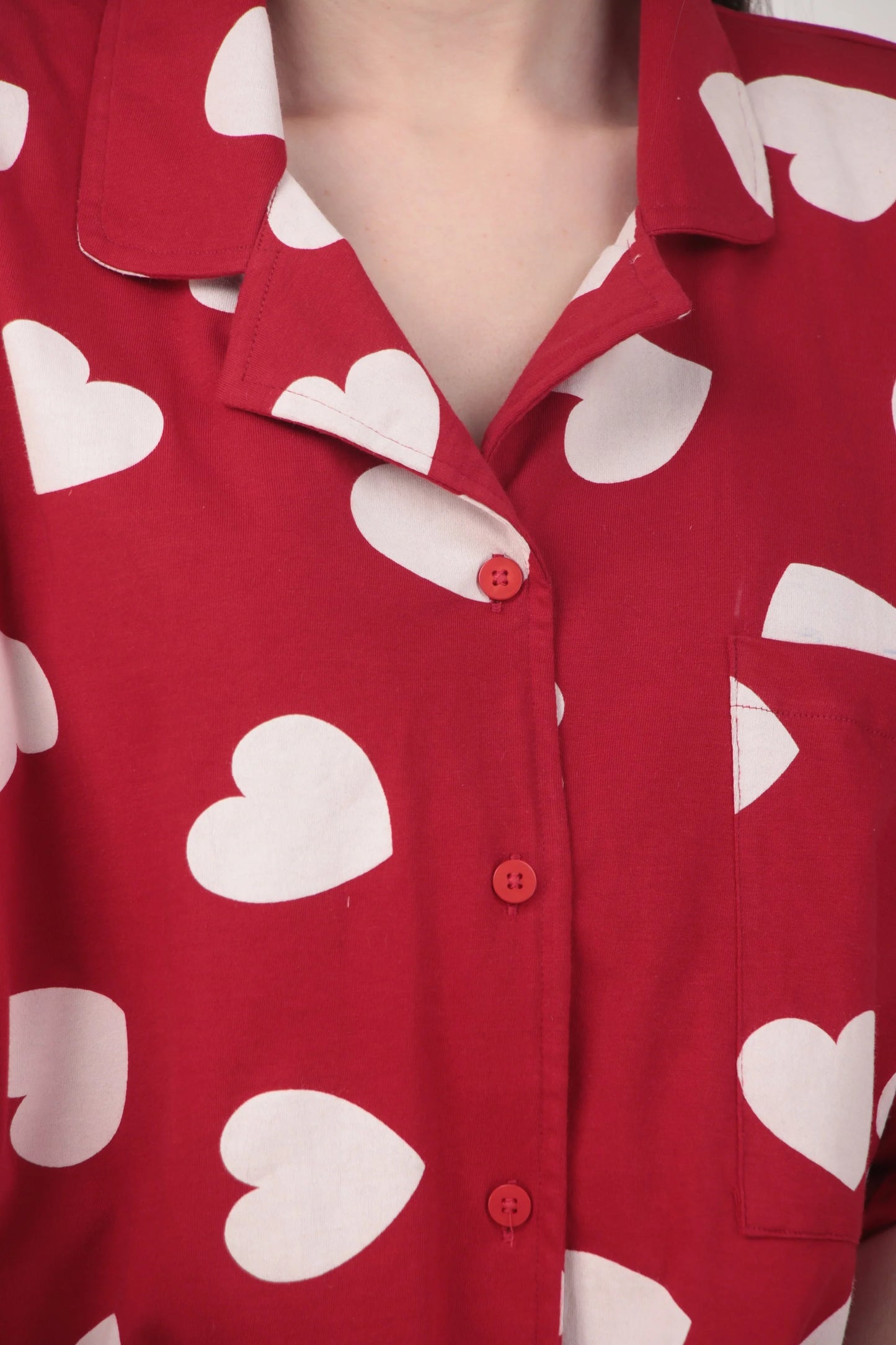 Heartful Oversized Shirt set | Masha at Broadway