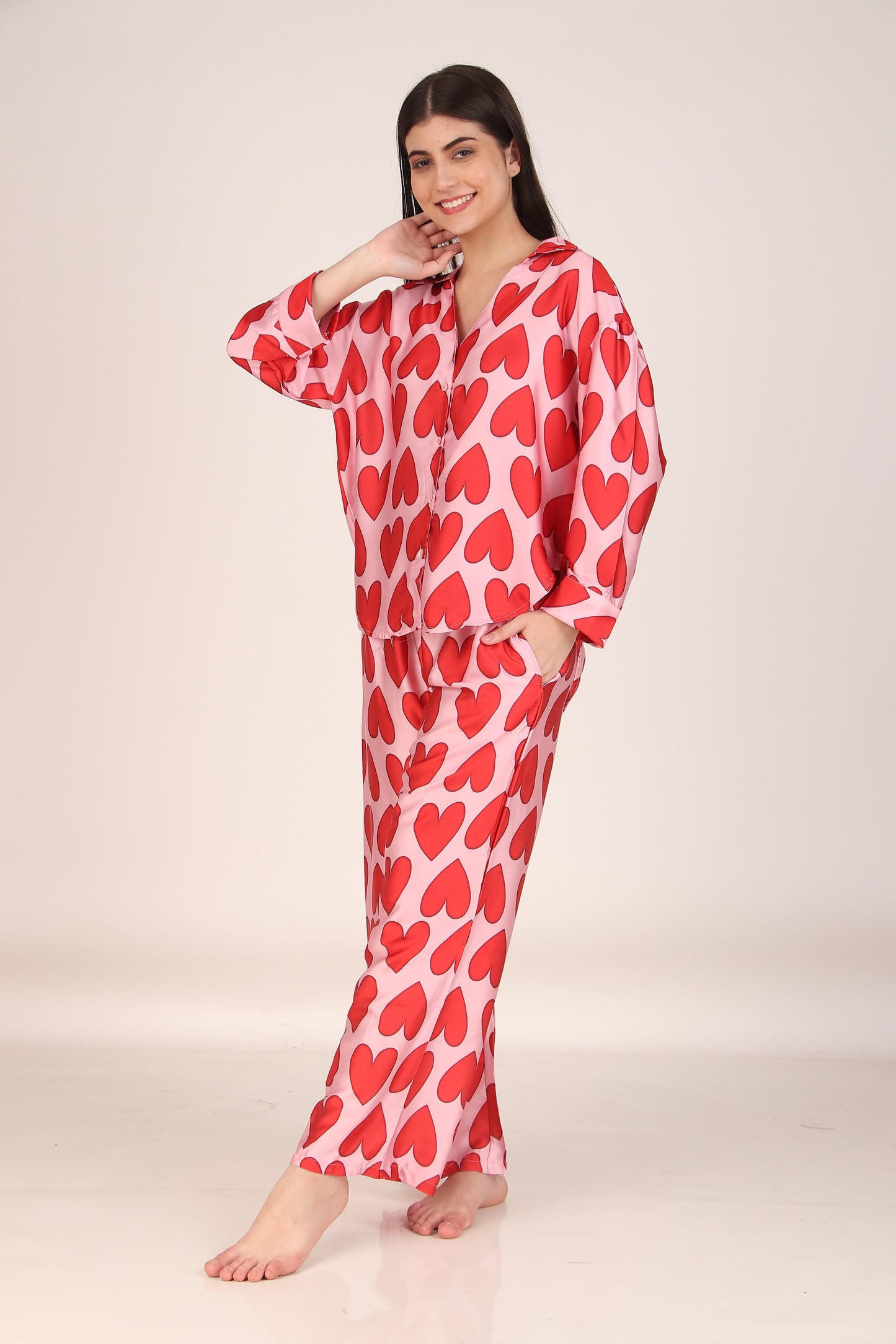 All Hearts Oversized PJ Set | Masha at Broadway