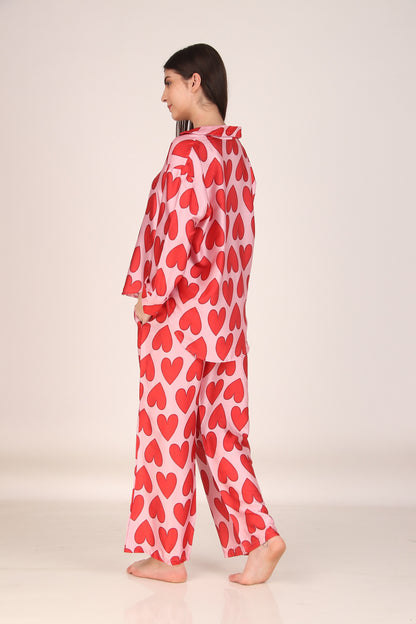 All Hearts Oversized PJ Set | Masha at Broadway