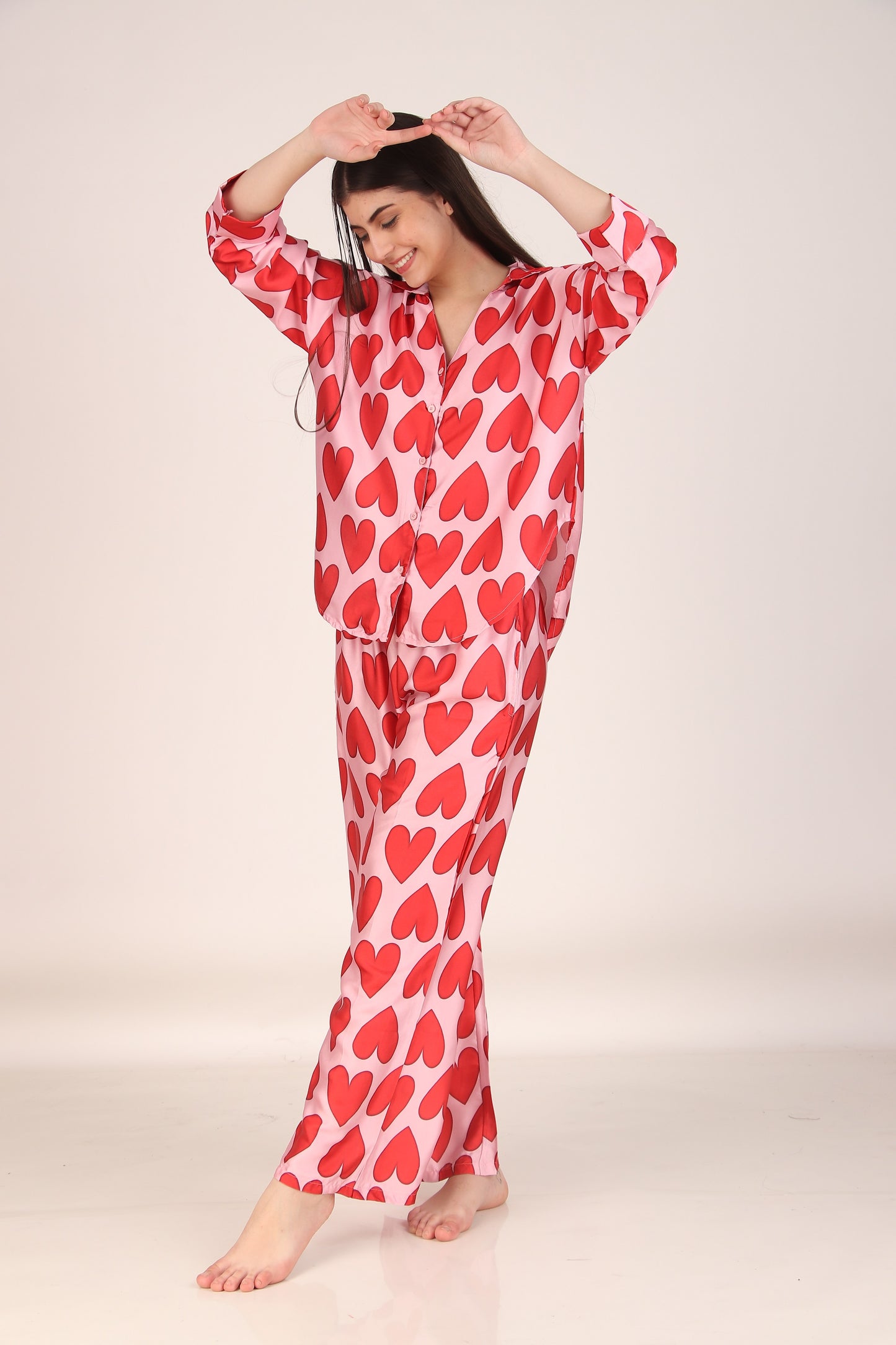 All Hearts Oversized PJ Set | Masha at Broadway